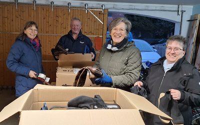 KF Kösching sammelt Schuhe