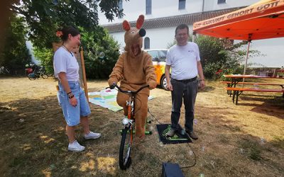 Schnuffi beim Kolping-Klimamobil im Interview